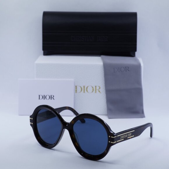 Dior DIORSIGNATURE R1U 20B0 Sunglasses Havana Frame, Blue Lenses - Lowest Price! main image 13